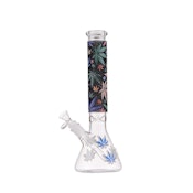 Bling Bongs 14 Inch Leaf Bong - Multicolour