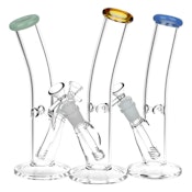 Straight Tube Glass Water Pipe - 9.75" - 14mm F