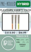 PISTOL & PARIS- 3PK VARIETY FLAVOURS (ORANGE TINGZ,DEATH BUBBA,HAWAIIAN FANTA) PRS