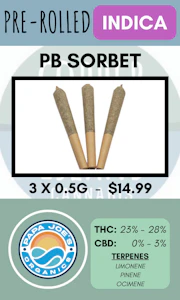 Papa Joe's Organics - PAPA JOE'S ORGANICS - 3PK PB SORBET LTO PRS