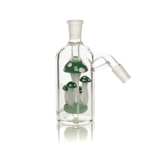 WEST COAST GIFTS - 14mm 45 Degree Amanita Mushroom Ash Catcher (green)