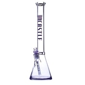 18" 9mm Color Logo Castle Glass Bong (PURPLE)