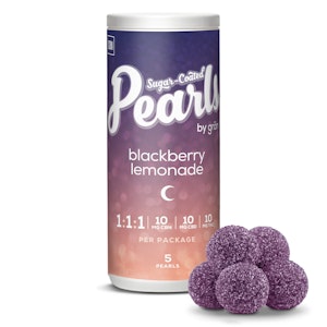 Pearls by gron - Pearls Blackberry Lemonade 1:1:1 CBN:CBD:THC 5 x 3.5g Soft Chews