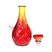 10.5" Vintage Decanter Ombre Glass Bong 14mm