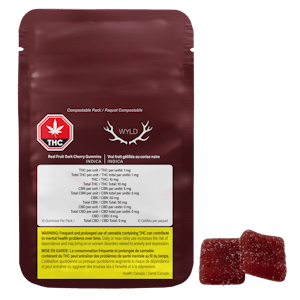 Wyld - Wyld Dark Cherry 5:1 CBN:THC 10 x 4g Soft Chews
