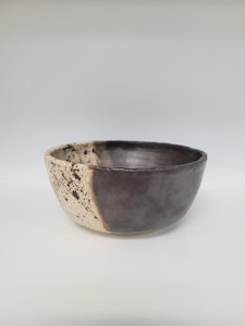 Small Town Buds Cannabis Carnduff  - Pottery Brown/Beige Bowl Small