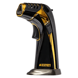 Newport - Newport - Triple Torch Jet Flame Lighter - Black/Gold