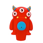 3" Three Eyes Strange Silicone Handpipe