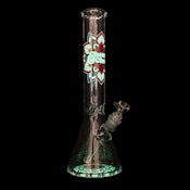 Cheech & Chong Glass 15" Tall 7mm Thick Mandala Glow In The Dark Water Pipe