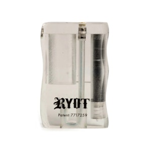 RYOT - RYOT Short Clear Acrylic Magnetic Taster Box with Black Anodized Cig bat loaded