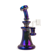 Red Eye Tek 8" Tall Blue Metallic Terminator Finish Spectrum Concentrate Rig