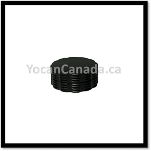 Yocan - Sliced-Edge Aluminum Grinder - 2 Parts - Black
