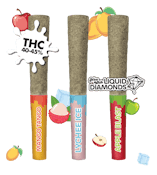 Solid Gold Hits Kief Coated  & Liquid Diamond Infused - Mango Tango, Lychee Ice, Apple Blast  3 X 0.5g  Pre-Rolls