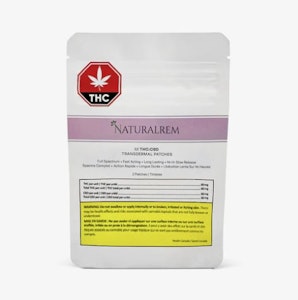 Naturalrem - THC:CBD Transdermal Patch - 2pk