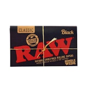 RAW SINGLE WIDE BLACK