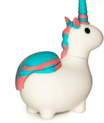 Lit Silicone White Unicorn Hand Pipe
