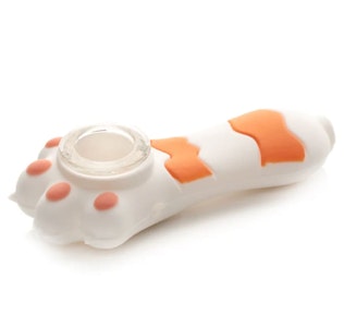 Lit Silicone - Lit Silicone 3.25" Cat Paw Hand Pipe
