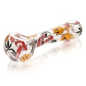 4.5" Smiley Shrooms Hand Pipe