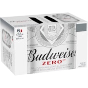 6C BUDWEISER ZERO LABATT - 6PK