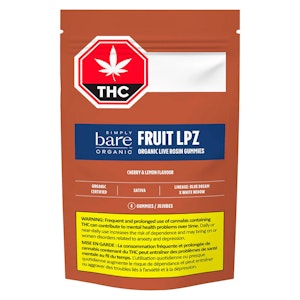 Simply Bare - Fruit Lpz Organic Live Rosin 4pc Soft Chew - Simply Bare