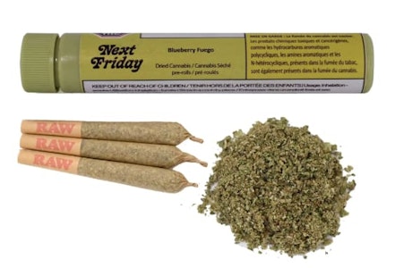 Next Friday - Blueberry Fuego 3 x 0.5g Pre-Rolls