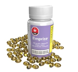 Emprise Canada - 1000 MG CBG + 5000MG CBD SOFTGELS - 100 SOFTGELS