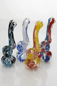 One Wholesale - 4.5" Glass Bubbler (multiple colours)