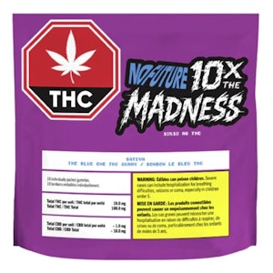 No Future - 10x The Madness: The Blue One Sativa THC Gummies 10x10mg THC