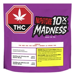 No Future - 10x The Madness: The Red One Indica THC Gummies 10x10mg THC