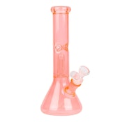 10" Orange Day Glow Bong W/Dome Perc