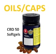 GLACIAL GOLD - CBD 50mg SOFTGELS - 50x50mg CBD
