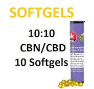 GLACIAL GOLD - CBN:CBD 10:10 SOFTGELS - 10Pk