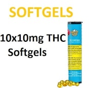 GLACIAL GOLD - THC 10 SOFTGELS - 10x10mg THC