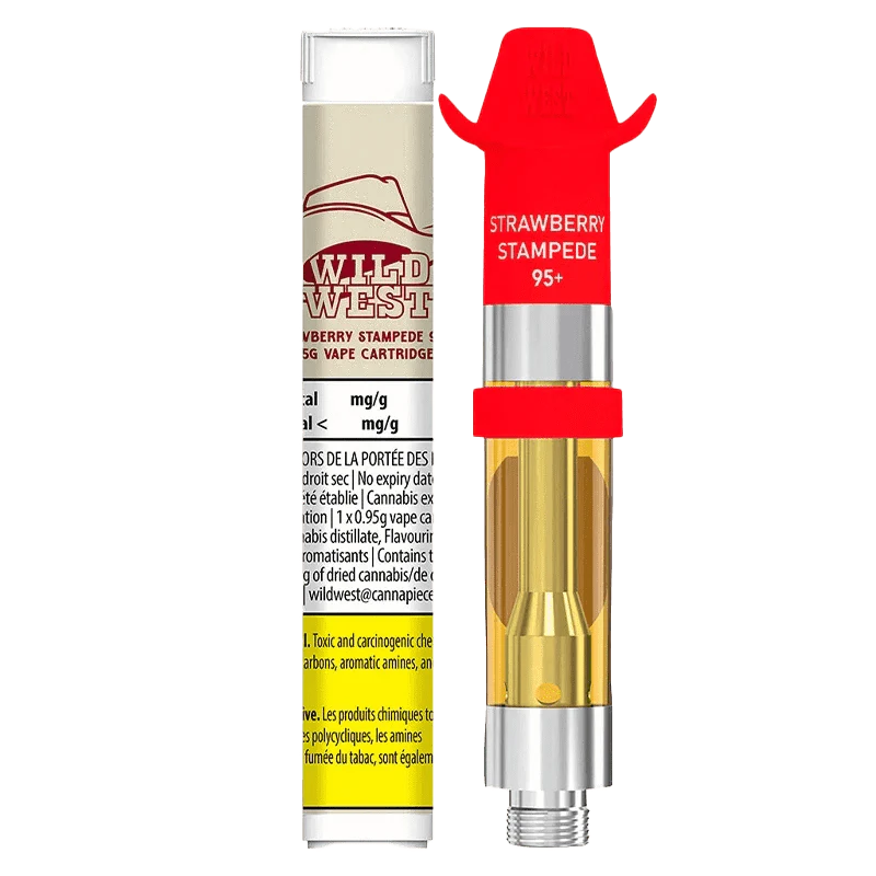 Wild West - Strawberry Stampede Liquid Diamonds 0.95g Prefilled Vape Cartridge Main Image