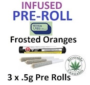 TERRA LABS - FROSTED ORANGES INFUSED PRE-ROLLS - 3x.5g