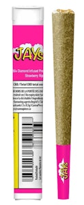 Jays - JAYS - Strawberry Ripple 3 x 0.5g Diamond Infused Pre-Rolls