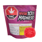 10X THE MADNESS: THE RED ONE INDICA THC GUMMIES - 100