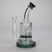 7" LumoTone Glass Bong - Green
