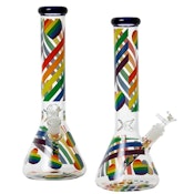 14" Pride Themed Beaker Bong