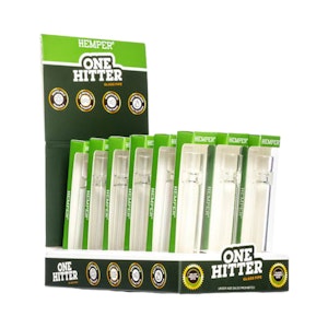 SMOKE ARSENAL - 3" Hemper (Clear) Glass One Hitter