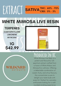 Wildcard Extracts - WILDCARD - WHITE MIMOSA LIVE RESIN CART