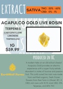 EARTHWOLF FARMS - ACAPULCO GOLD LIVE ROSIN