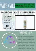 VALHALLA FLWR - RAINBOW LAVA CURED RESIN CART