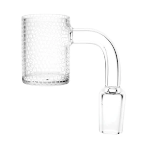 Unbranded - Infinite Honeycomb Etched Quartz Banger - 14mm 90 Degree