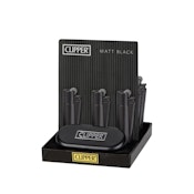 Clipper Classic Large Black Matte Lighters