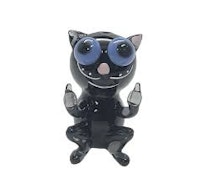 CHEECH 3.5" Black Cat Handpipe CBH1