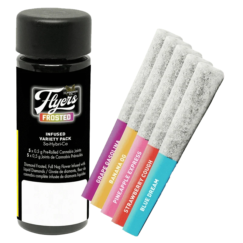 CLAYBOURNE CO. - Flavour Pack 5 x 0.5g Liquid Diamond Infused Pre-Rolls Main Image