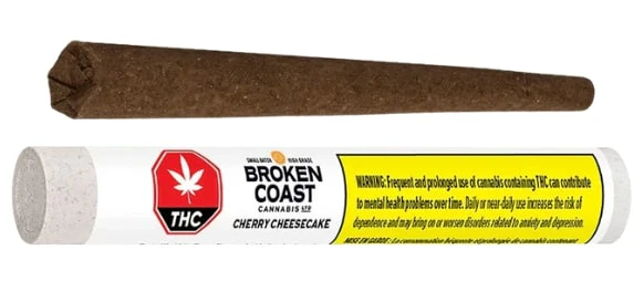 Broken Coast - BROKEN COAST - Cherry Cheesecake 1 x 1g Blunt Main Image