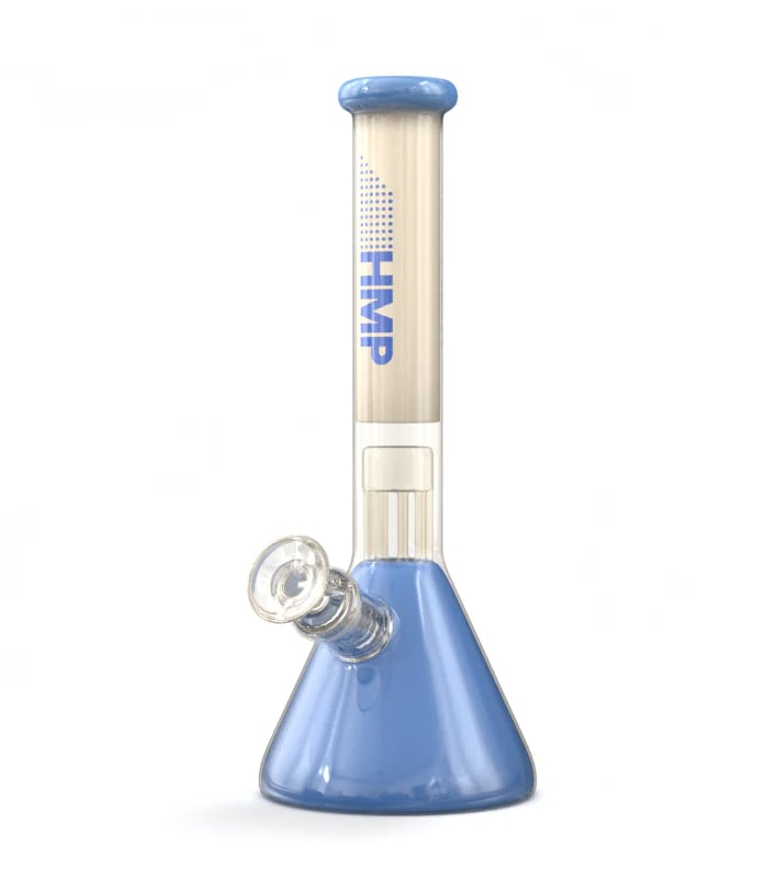 HMP 11" Milk Glass Bong with Perc (Blue)