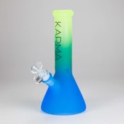 Karma Glass 9" Frosted 3-Tone Bong